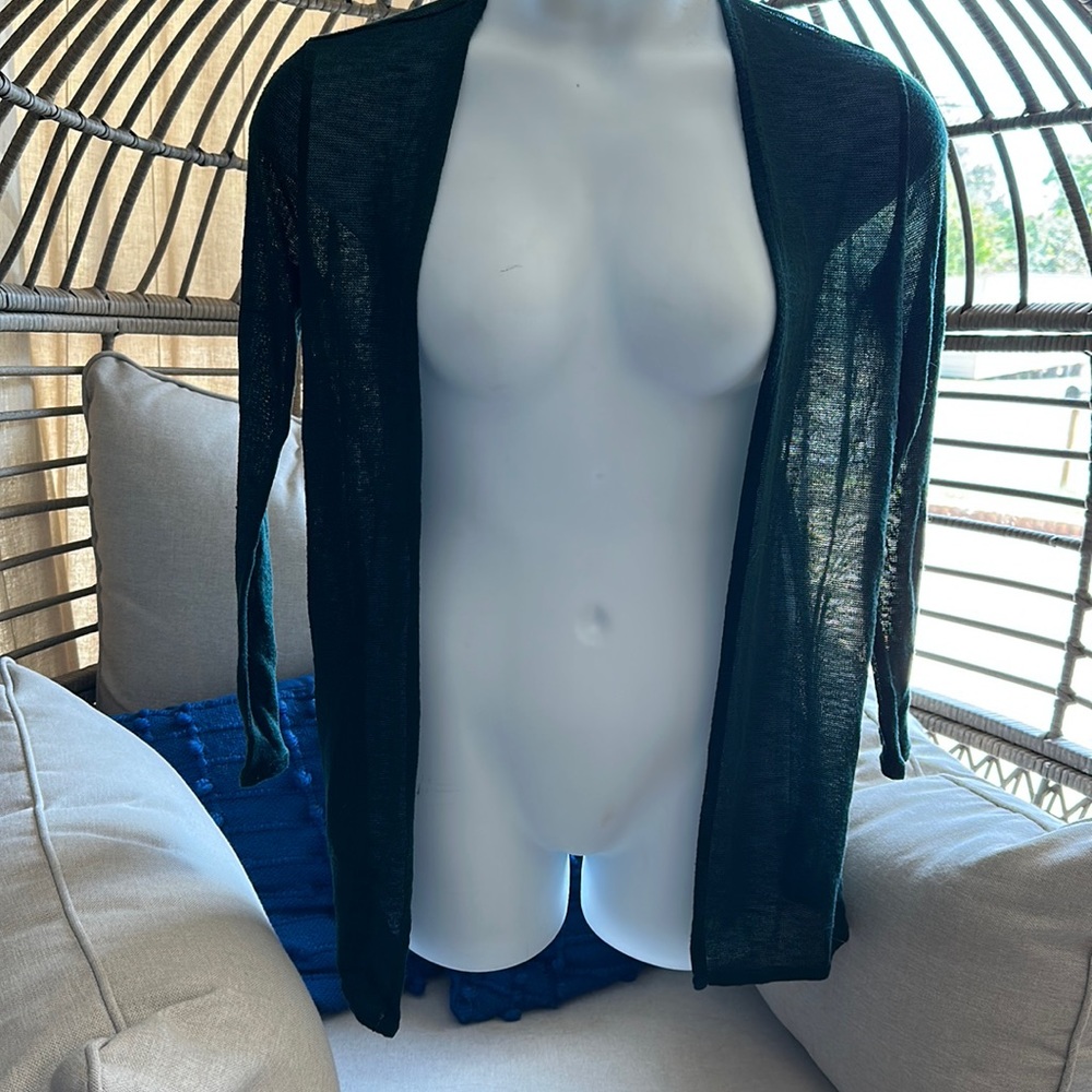 Green lightweight cardigan